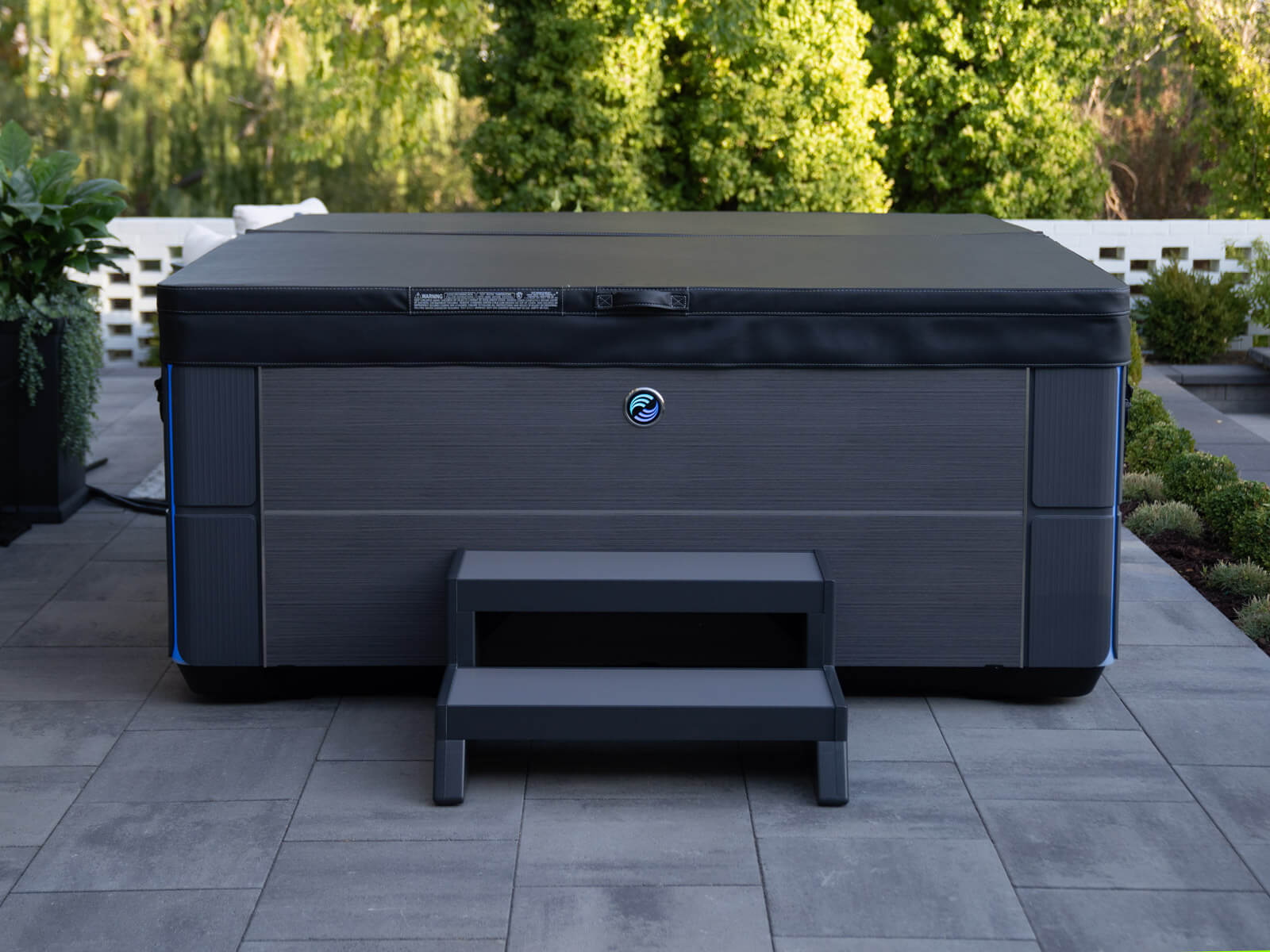 7 Hot Spring Highlife Jetsetter Lx Alpinewhite Charcoal Black Cover